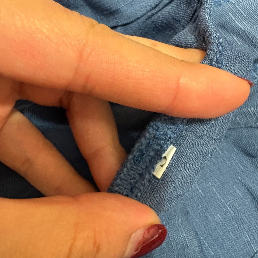 Blue Button-Down Dress - Picture 3 of 3